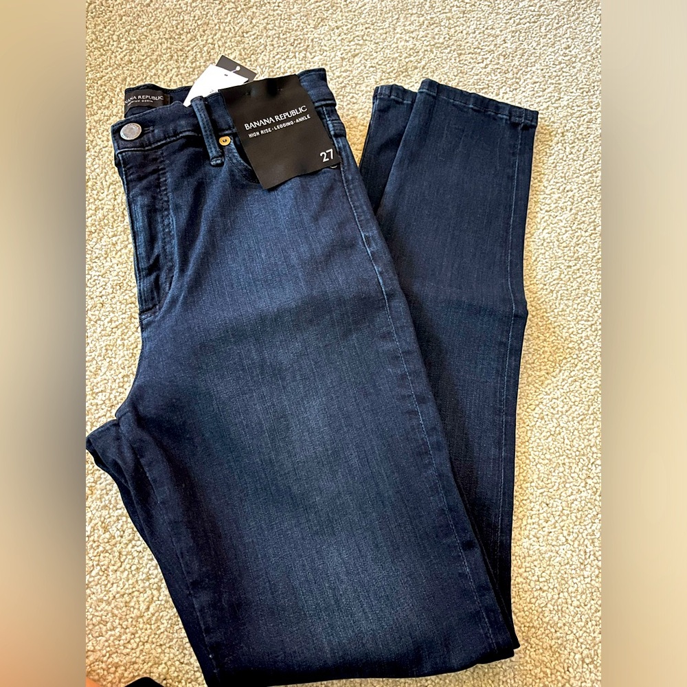 Banana Republic High Rise Legging Ankle 27 NWT